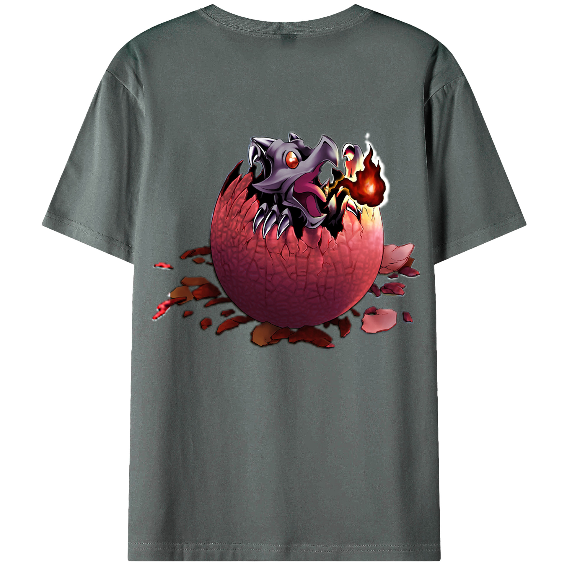 （画像用） 遊☆戯☆王 Yu-Gi-Oh! 綿100％ メンズ半袖Tシャツ（バックプリント） 通気性